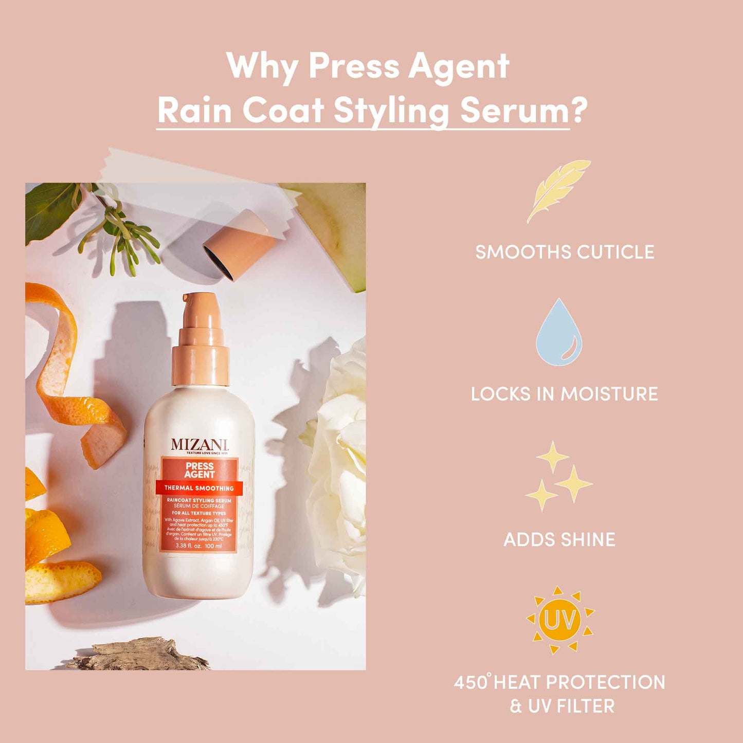 Mizani Press Agent Thermal Smoothing Styling Serum
