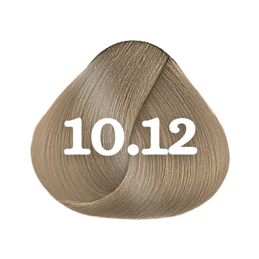 Close-up of hair strands in 10.12 shade created with L'Oréal DIA Light for a glossy finish.