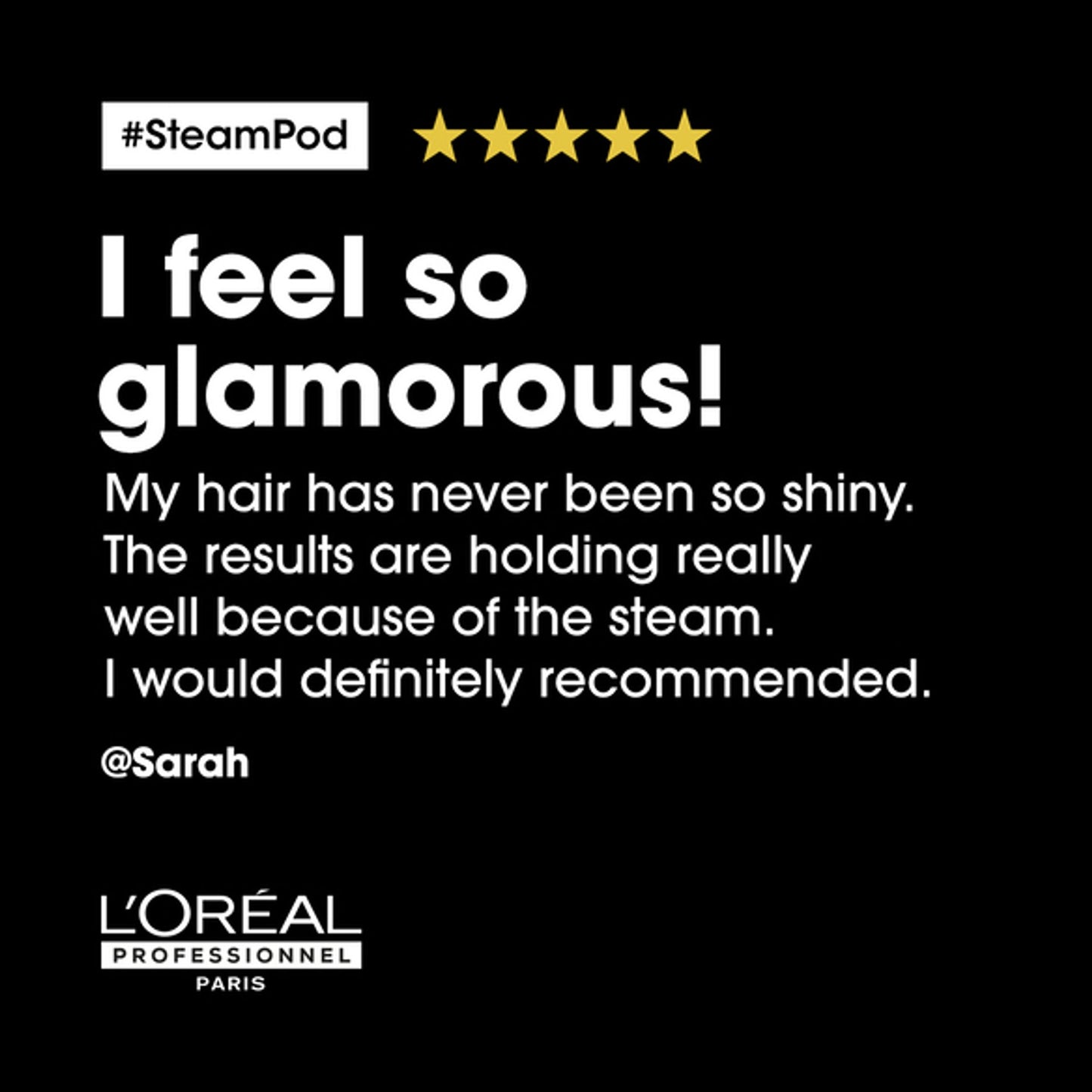 SteamPod 3.0 UK Plug - L'Oréal Professionnel Steam Hair Straightener & Styling Tool, for All Hair Types
