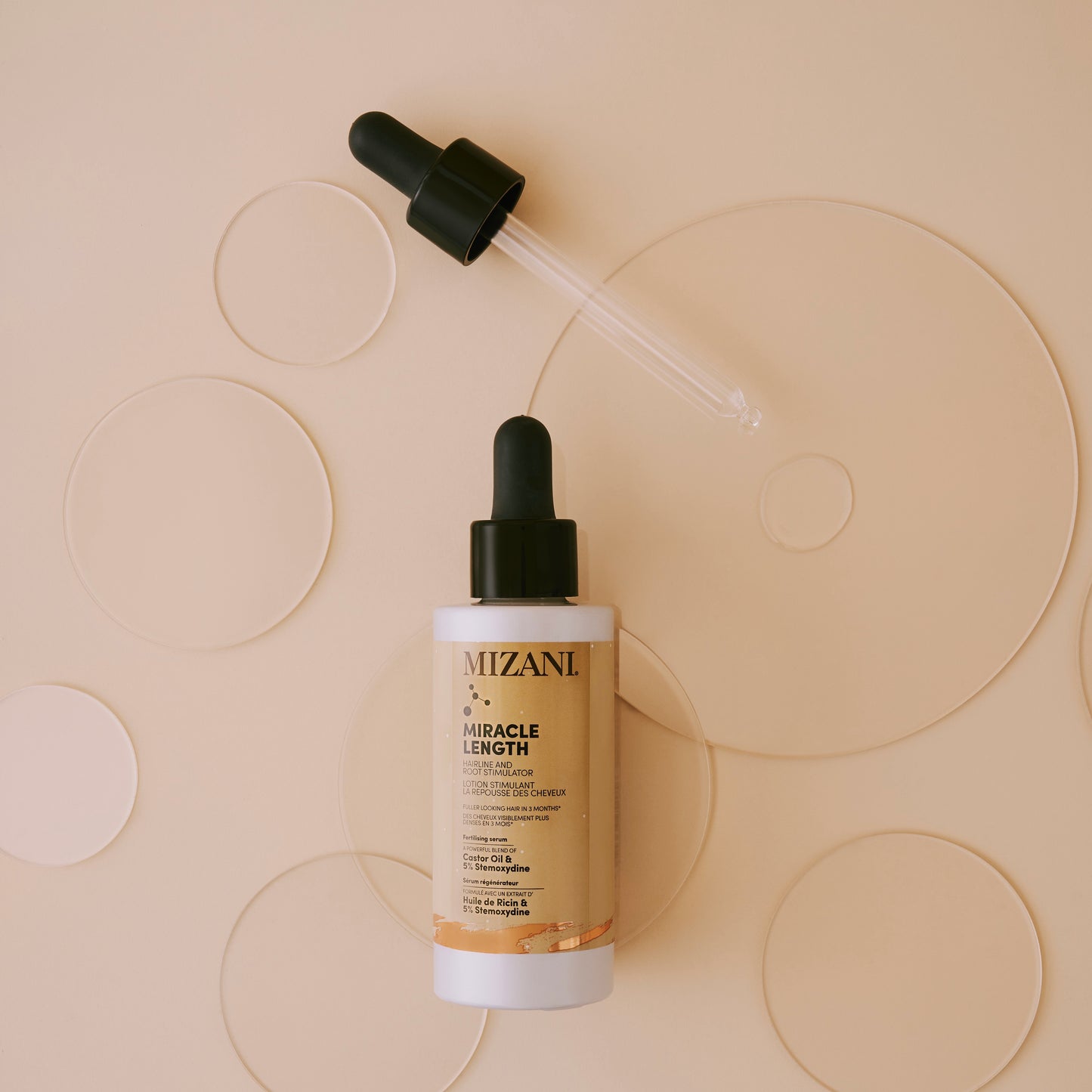 Mizani Anti Hair Loss Serum, Strengthening and Thickening Treatment, For Healthier-Looking Hair, Enriched with Castor Oil and Stemoxydine, 25 Miracle Length