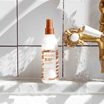 Mizani Leave-In Conditioner, For All Hair Types and Textures, Infused with Coconut and Fennel Seed Oil, 25 Miracle Milk