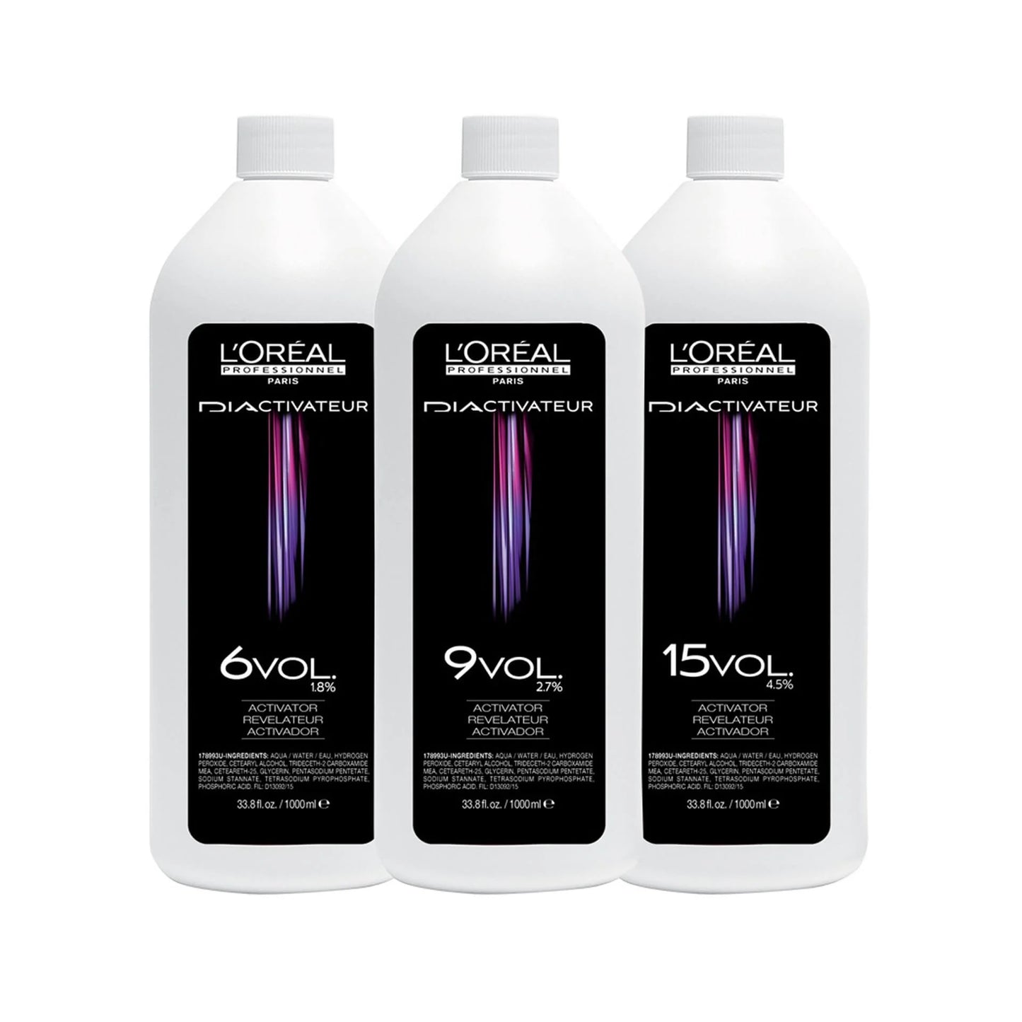 L'Oréal Professionnel DIAActivateur Developer – 6, 9, 15 Volume options for professional hair color