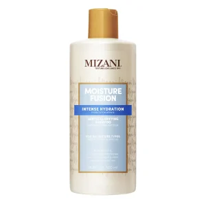Mizani Gentle Clarifying Shampoo, For All Texture Types, Refreshing and Moisturising Formula, Enriched With Coconut Oil and Charcoal, Moisture Fusion Gentle Clarifying Shampoo, 500ml